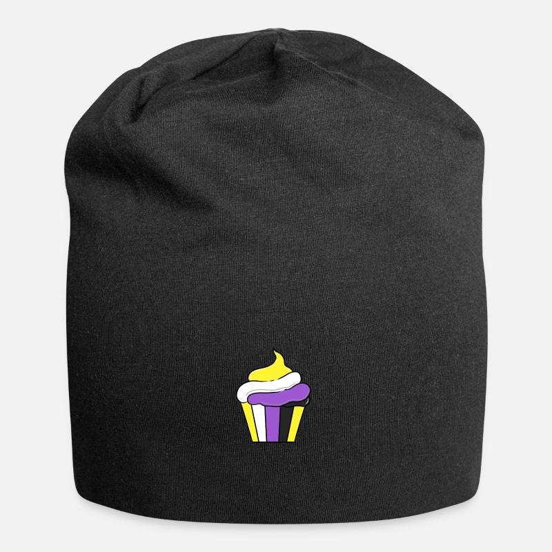 Nonbinary Cupcake Nonbinary Pride - Jersey-Beanie - Schwarz