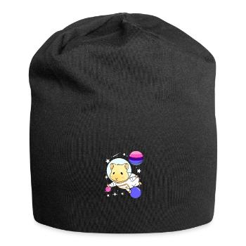 Meerschweinchen Raumfahrt Omnisexual Pride - Jersey-Beanie - Schwarz - Vorne