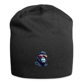Cool Gorilla avec Lunettes de Soleil Urban Jungle - Bonnet en jersey - noir - Devant