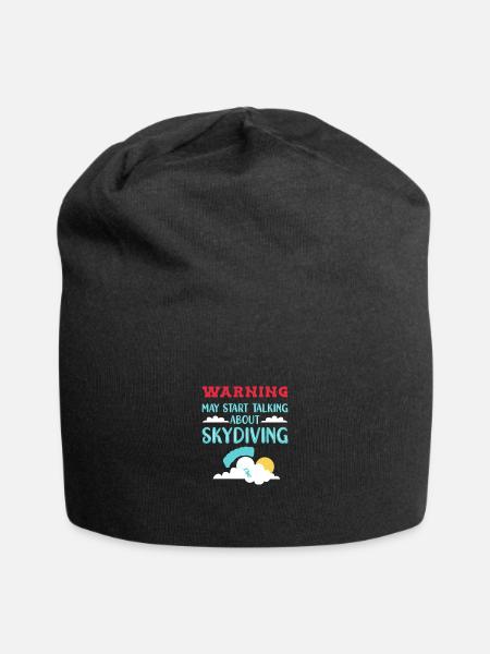 Fallschirm Fallschirmspringen Fallschirmspringer - Jersey-Beanie - Schwarz