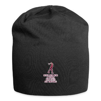 Axe throw axe throwing - Jersey Beanie - black - Front