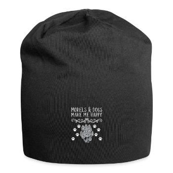 Pilze sammeln Pilzsammler - Jersey-Beanie - Schwarz - Vorne