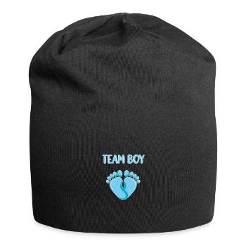 Gender Reveal Babyparty Geschlecht - Jersey Beanie - black - Front