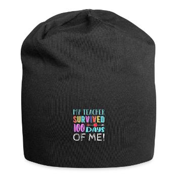 100 Days Of School - Jersey Beanie - black - Front