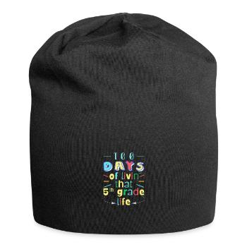 100 jours d’école - Bonnet en jersey - noir - Devant