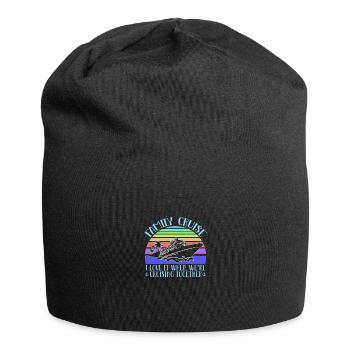 Kreuzfahrt Familie Urlaub - Jersey-Beanie - Schwarz - Vorne