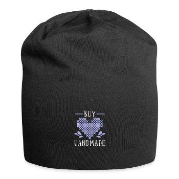 Cross Stitch Cross Stitch Embroidery - Jersey Beanie - black - Front