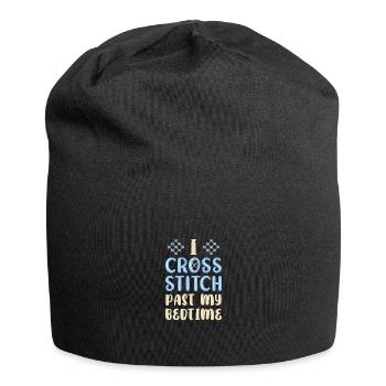 Cross Stitch Cross Stitch Embroidery - Jersey Beanie - black - Front