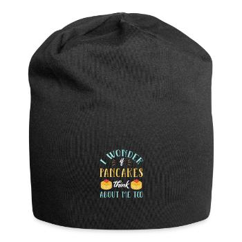 Pfannkuchen - Jersey-Beanie - Schwarz - Vorne