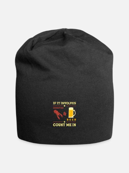 Langusten Languste - Jersey-Beanie - Schwarz