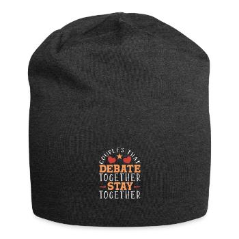 Debating Debate Arguing - Jersey Beanie - charcoal grey - Front