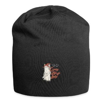 Équitation Sport équestre - Bonnet en jersey - noir - Devant