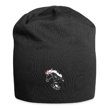 Équitation Sport équestre - Bonnet en jersey - noir - Devant