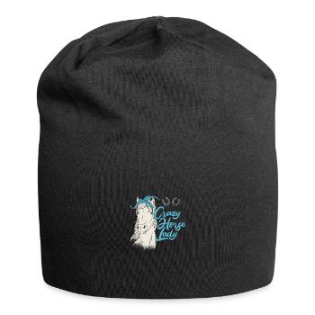 Équitation Sport équestre - Bonnet en jersey - noir - Devant