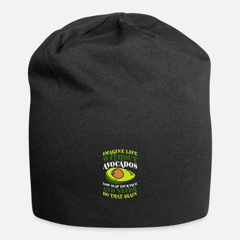 Avocado - Jersey-Beanie - Schwarz