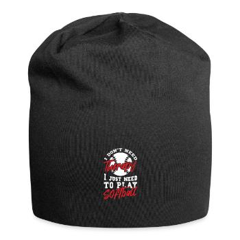 Softball - Bonnet en jersey - noir - Devant
