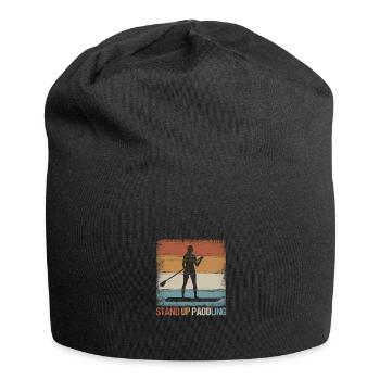 SUP stand up paddle stand up paddling woman gift - Jersey Beanie - black - Front