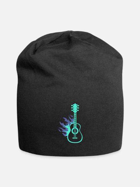 guitar - Jersey Beanie - black