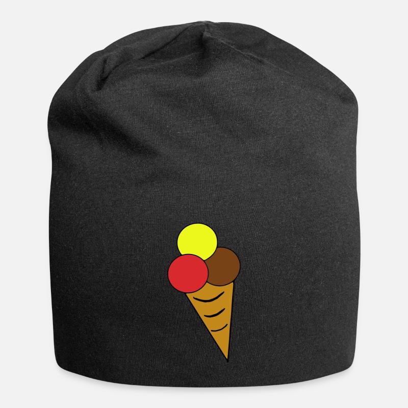 Ice cream cone ice cream ice cream cone - Jersey Beanie - black