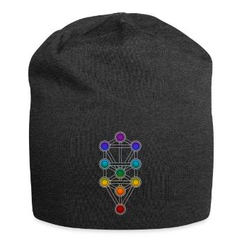 Baum des Lebens Sephiroth Chakra Kabbala Matrix - Jersey-Beanie - Anthrazit - Vorne