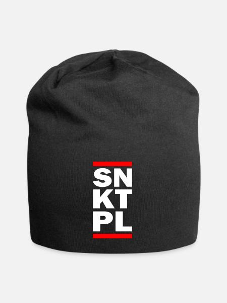 SNKTPL - Jersey-Beanie - Schwarz