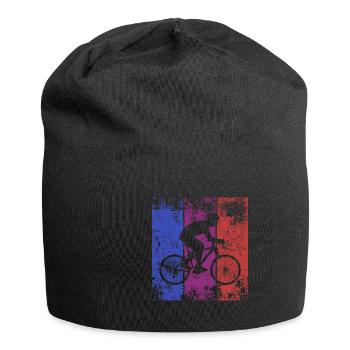 Biker bicyclette bicyclette bicyclette - Bonnet en jersey - noir - Devant