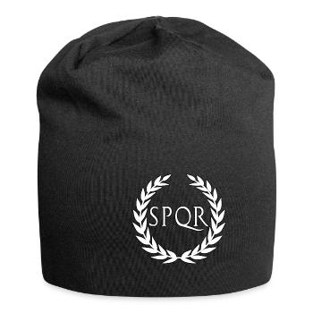 Roemer Rome Roemisch SPQR WEISS - Bonnet en jersey - noir - Devant