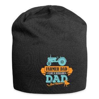 Landwirt Trekker Traktor Vater Papa coole - Jersey-Beanie - Schwarz - Vorne