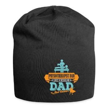 Physiotherapeut Vater cooler Papa - Jersey-Beanie - Schwarz - Vorne