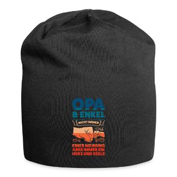 Opa & Enkel Familie Enkel Geschenk - Jersey-Beanie - Schwarz - Vorne