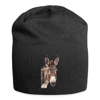 Esel - Jersey-Beanie - Schwarz - Vorne