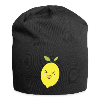 Kawaii Lemon Kawaii Fruits Kawaii Kids Design - Jersey Beanie - black - Front