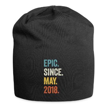 5 Years Old Epic Since May 2018 5th Birthday - Jersey Beanie - black - Front