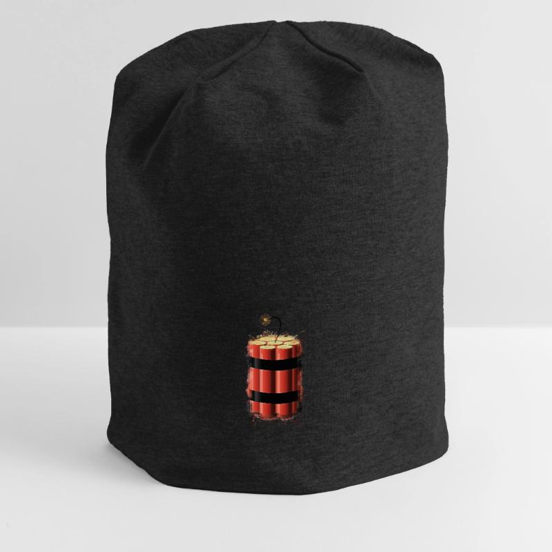 Bombe Dynamit hell glühend Jersey-Beanie