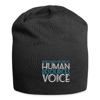 HR Manager Human Resource Geschenk Personal - Jersey-Beanie - Schwarz - Vorne