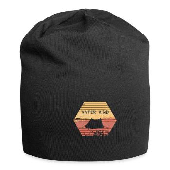 Père Enfant Camping Camping Nature Cadeau De Vacances - Bonnet en jersey - noir - Devant