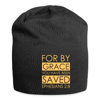 Gott Vers Bibel Geschenk - Jersey-Beanie - Schwarz - Vorne