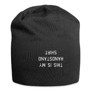 handstand shirt - Jersey Beanie - black - Front