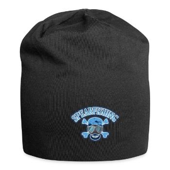 Skelett Taucherbrille Speerfischer Geschenk Jäger - Jersey-Beanie - Schwarz - Vorne