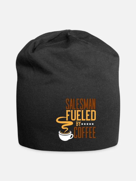 Verkäufer Kaffee funktioniert Geschenk - Jersey-Beanie - Schwarz