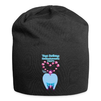 Yoga Stellung Einhorn - Jersey-Beanie - Schwarz - Vorne