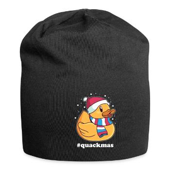 Weihnachtsente Ente Quack Mütze Winter Geschenk - Jersey-Beanie - Schwarz - Vorne