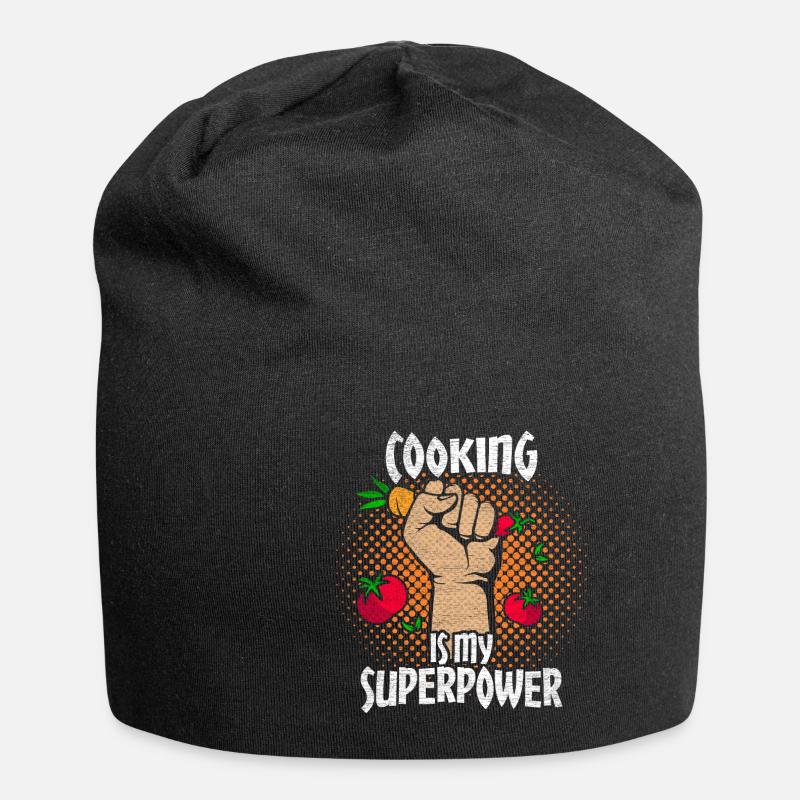 cuisinier - Bonnet en jersey - noir