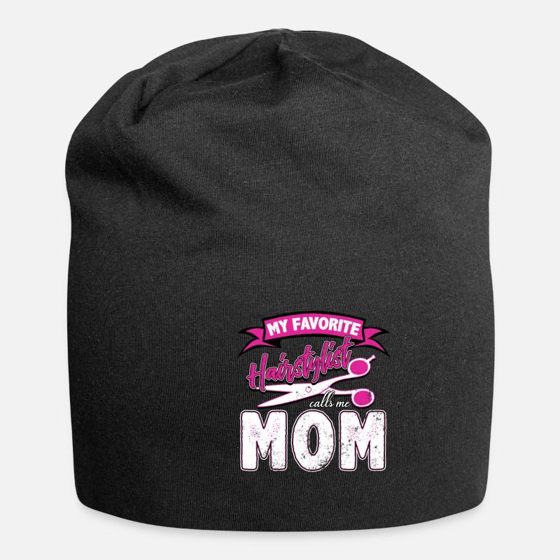 Barbier maman - Bonnet en jersey - noir