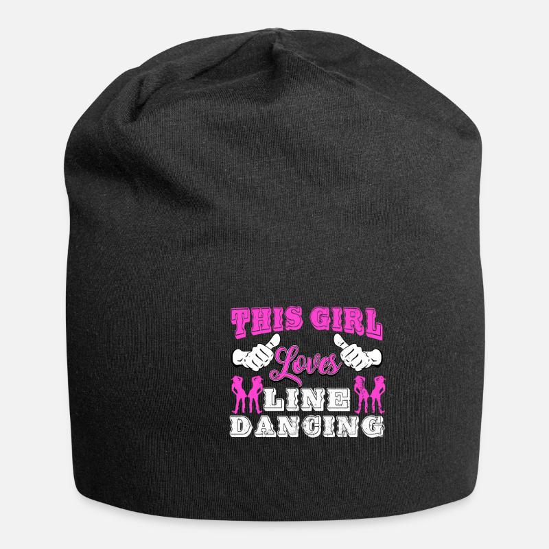 Linedance, Line dancing Linedancer - Jersey-Beanie - Schwarz