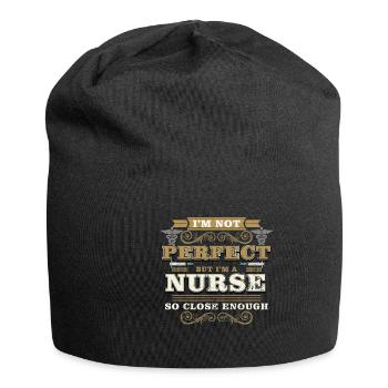 infirmière - Bonnet en jersey - noir - Devant