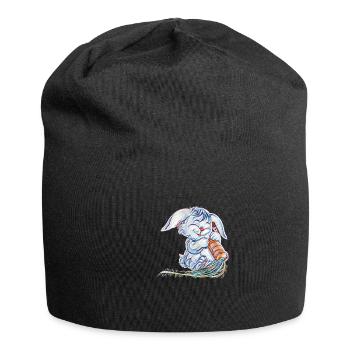 lièvre - Bonnet en jersey - noir - Devant