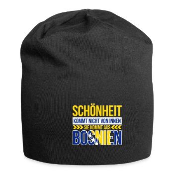 Bosnien Jugoslawien Balkan Herzegowina - Jersey-Beanie - Schwarz - Vorne