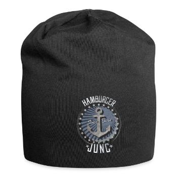 Anchor Hamburger Jung Seemann Gift Idea Moin - Jersey Beanie - black - Front