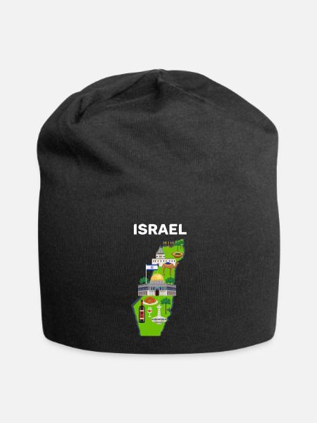 Israel - Jersey-Beanie - Schwarz